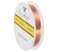 sourcing map 1mm/18 Gauge Copper Wire for Jewelry Making, 1 Roll Craft Tarnish Resistant Beading Wire for Jewelry Making Supplies DIY (Red Bronze)