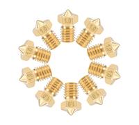 sourcing map 1mm 3D Printer Nozzle Head Replacement, Brass 10pcs