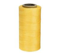 sourcing map 1mm Leather Sewing Waxed Thread, 197 Yards / 180m, Polyester Waxed Cord Linen Thread String for Leather Crafts, Bookbinding, Shoe Repairing, Yellow