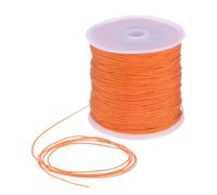 sourcing map 1mm Nylon String Cord 109 Yards Nylon Satin String Bracelet String Chinese Knotting Cord Beading Thread for Jewelry Making Braided Necklaces Macrame Trim Craft Orange
