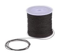 sourcing map 1mm Nylon String Cord 109 Yards Satin String Brown | Nylon Bracelet String,Chinese Knotting Cord Beading Thread for Jewelry Making Braided Necklaces Macrame Trim Craft