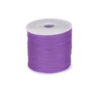 sourcing map 1mm Polypropylene Rope Braided Ropes, 100m Nylon Rope Hollow Utility Cord for Clothesline, Camping, Hiking, Outdoor, Light Purple Red
