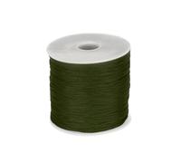 sourcing map 1mm Polypropylene Rope Braided Ropes, 100m Nylon Rope Hollow Utility Cord for Clothesline, Camping, Hiking, Outdoor, Deep Green