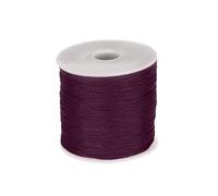 sourcing map 1mm Polypropylene Rope Braided Ropes, 100m Nylon Rope Hollow Utility Cord for Clothesline, Camping, Hiking, Outdoor, Brown