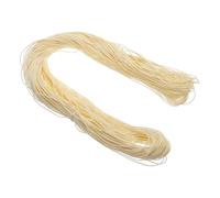 sourcing map 1mm Waxed Cord 109 Yard Waxed Polyester Cord White Wax String for Bracelet Making Necklaces Beading Jewelry Making and DIY Crafts