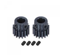 sourcing map 1Mod 16T Pinion Gear 8mm Bore Hardened Steel Motor Rack Spur Gear with Step for RC Car Truck Buggy Gear Drive, 2 Set