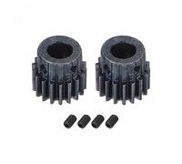sourcing map 1Mod 18T Pinion Gear 8mm Bore Hardened Steel Motor Rack Spur Gear with Step for RC Car Truck Buggy Gear Drive, 2 Set