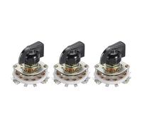 sourcing map 1P7T Rotary Switch 1 Pole 7 Position Band Selector 1 Deck for TV Radio Home Machine 3 Pcs