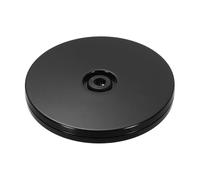 sourcing map 1Pack Acrylic Lazy Susan Turntable, 4" Spinner Lazy Susan Turntable Organizer, Acrylic Ball Bearing Rotating Tray for Pantry Spice Rack Decorating, Black