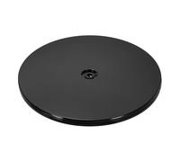 sourcing map 1Pack Acrylic Lazy Susan Turntable, 9" Spinner Lazy Susan Turntable Organizer, Acrylic Ball Bearing Rotating Tray for Pantry Spice Rack Decorating, Black