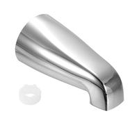sourcing map 1Pack Universal Bath Tub Spout, Zinc Alloy Bath Spout Bathtub Faucet with Adapter for 1/2 Inch Water Tub for Bathroom Kitchen, Silver