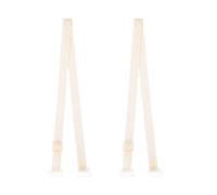 sourcing map 1Pair Non-Slip Clear Bra Straps Replacement Invisible Transparent Bra Shoulder Straps Skin Color Width: 1.0cm/ 3/8"