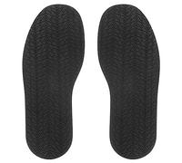 sourcing map 1Pair Shoe Bottom Full Sole Replacement 3.7mm Thickness Rubber Repair Non-Slip for Flat Shoe, Black