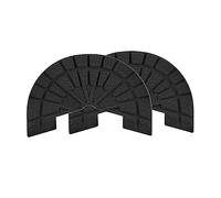 sourcing map 1pair Shoe Sole Protector for Sneakers Size 6-6.5 Self-Adhesive Non Slip Pad Heel Plates Repair for Men and Women, Black