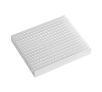 sourcing map 1PC Large Aluminum Heatsink, 4.7" x 3.9" x 0.7" Heat Sink Silver Tone Cooling 16 Fins for IC Module, LED, Amplifier Transistor