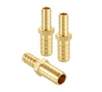 sourcing map 1pcs 10mm to 4mm Brass Hose Barb Fitting Metals Splicer Mender for 3D Printing, Air Compressor, CNC Machine, Dies