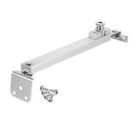 sourcing map 1Pcs 13 Inches Window Hinges, Stainless Steel Casement Window Stays, Adjustable Friction Stay Hinges Window Brace with Screw, Silver