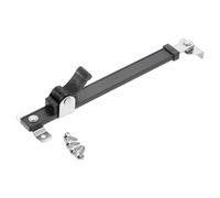 sourcing map 1Pcs 15 Inches Window Hinges, Stainless Steel Casement Window Stays, Adjustable Friction Stay Hinges Window Brace with Screws, Black