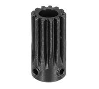 sourcing map 1Pcs 1M 13T Steel Motor Pinion Gears, RC Motor Gears Fits 8mm Shaft Bore for RC Vehicles Truck Drift Remote Control Car Off-Road Crawler Parts, Black
