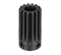 sourcing map 1Pcs 1M 14T Steel Motor Pinion Gears, RC Motor Gears Fits 8mm Shaft Bore for RC Vehicles Truck Drift Remote Control Car Off-Road Crawler Parts, Black