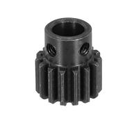 sourcing map 1Pcs 1M 15T Steel Motor Pinion Gears, RC Motor Gears Fits 8mm Shaft Bore for RC Vehicles Truck Drift Remote Control Car Off-Road Crawler Parts, Black