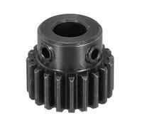 sourcing map 1Pcs 1M 20T Steel Motor Pinion Gears, RC Motor Gears Fits 8mm Shaft Bore for RC Vehicles Truck Drift Remote Control Car Off-Road Crawler Parts, Black