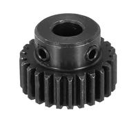 sourcing map 1Pcs 1M 25T Steel Motor Pinion Gears, RC Motor Gears Fits 8mm Shaft Bore for RC Vehicles Truck Drift Remote Control Car Off-Road Crawler Parts, Black