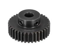 sourcing map 1Pcs 1M 36T Steel Motor Pinion Gears, RC Motor Gears Fits 8mm Shaft Bore for RC Vehicles Truck Drift Remote Control Car Off-Road Crawler Parts, Black