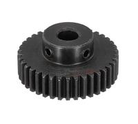 sourcing map 1Pcs 1M 38T Steel Motor Pinion Gears, RC Motor Gears Fits 8mm Shaft Bore for RC Vehicles Truck Drift Remote Control Car Off-Road Crawler Parts, Black