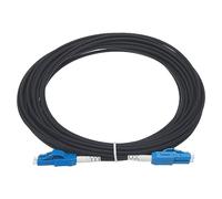 sourcing map 1Pcs 32.8Ft Single Mode Uniboot Duplex OS2 Armored Fiber Optic Patch Cable LSZH LC/UPC-LC/UPC Jumper Optical Black for Fiber Optic LAN Networks