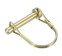 sourcing map 1Pcs 5/16" x 1-3/4" Linch Pin with Ring, Trailer Pins Round Linch Pins for Boat Kayak Canoe Trailer Tractor Trolley, Golden