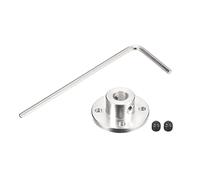sourcing map 1pcs 8mm Flange Coupling Connector Shaft Axis Fittings for DIY RC Model Motors, 2pcs Fastening Screw 1pcs Hex Wrench