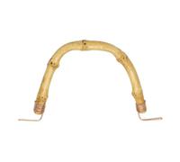 sourcing map 1Pcs Bamboo Teapot Handle, U-Shape Replacement Wired Copper Kettle Handle for Span 5.1-5.9" Tea Pot Ceramic and Pottery Kettle Accessories Supplies, Gold