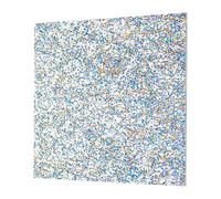 sourcing map 1Pcs Blue Gold Glitter Acrylic Sheets 1/8" Thickness 8"x8" Transparent Sparkly PMMA Plastic Sheets Extruded Blanks Acrylic for Laser Cutting and Engraving DIY Art Crafting