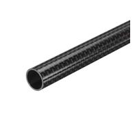 sourcing map 1Pcs Carbon Fiber Tube 12 x 14 x 420mm Glossy Surface Rod 3K Roll Wrapped Pure Carbon Round Tubing for RC Airplane Multicopter Quadcopter