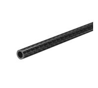 sourcing map 1Pcs Carbon Fiber Tube 4 x 6 x 200mm Glossy Surface Rod 3K Roll Wrapped Pure Carbon Round Tubing for RC Airplane Multicopter Quadcopter