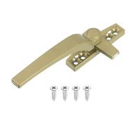 sourcing map 1Pcs Casement Window Locking Handle, Zinc Alloy Locking Handle Grasp Grip Left Hand for Windows, Champagne Color