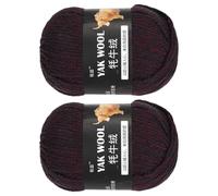 sourcing map 1PCS Crocheting Yarn,Black-Red 3 Ply Wool Yarn 100g Sport Weight Yarns Bulk Soft and Fluffy Yarns for Knitting DIY Crochet Handicraft Blankets Hat Sweater Gift,110 Yards
