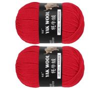 sourcing map 1PCS Crocheting Yarn,Bright Red 3 Ply Wool Yarn 100g Sport Weight Yarns Bulk Soft and Fluffy Yarns for Knitting DIY Crochet Handicraft Blankets Hat Sweater Gift,110 Yards