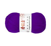 sourcing map 1PCS Crocheting Yarn,Dark Purple 4 Ply Acrylic Yarn 50g Sport Weight Yarns Bulk Soft and Fluffy Yarns for Knitting DIY Crochet Handicraft Blankets Gift,98 Yards