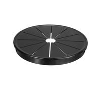 sourcing map 1Pcs Desk Grommet Black, Snap Bushing Grommet With Shutter for Holes with 3.94"(100mm) Mounting, Round Nylon Snap in Cable Desk Grommet for Cables and Cords Management