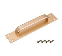 sourcing map 1Pcs Door Handle Pulls, 200mm/7.87" Sliding Barn Door Handles Aluminium Alloy for Kitchen Cupboard Wardrobe Drawer Home Decor, Gold