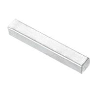 sourcing map 1Pcs Door Spindle Bar, 50mm Long Square Spindle Door, Iron Door Knob Spindle Door Lock Replacement Parts for Most Type Door Knobs, Silver