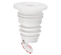 sourcing map 1Pcs Drain Pipe Seal Ring, Silicone Ring Washing Machine Sealing Plug Suitable for 40mm/1.57" PVC Drainage Pipes in Laundry Room Bathroom Bathtub, White