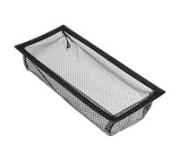 sourcing map 1Pcs Floor Vent Filter Screen, 4x10 Inch Floor Register Cover Trap Floor Vent Screen Net Cover for Home Air Vent Filter Mesh Keeps Debris, Coins Out, Black