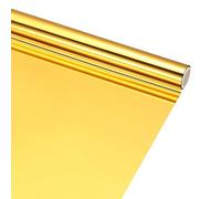 sourcing map 1Pcs Gold Hot Stamping Heat-Activated Foil Roll Sparkling Metallic Laser Toner Transfer Decor Sheets, Use with Hot Foil Pens for DIY Craft Decor Card Making, 6" W x 10ft L