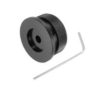 sourcing map 1PCS Guitar Knobs Metal, Volume Tone Control Dome Knobs 6 x 38 x 20 mm Potentiometer Knobs with Wrench for Electric Guitar Bass, Black