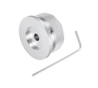 sourcing map 1PCS Guitar Knobs Metal, Volume Tone Control Dome Knobs 6 x 38 x 20 mm Potentiometer Knobs with Wrench for Electric Guitar Bass, Silver