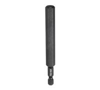 sourcing map 1pcs H10 Hex Head Drill Bit Wrench 10mm Metric Flat Tip 1/4" Hex Shank 100mm (4") Long Magnetic Black Phosphate Hexagonal Screw Driver Socket Industrial Screwdriver Power Bits