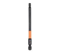 sourcing map 1pcs H4 Hex Head Drill Bit Wrench 4mm Metric Flat Tip 1/4" Hex Shank 100mm (4") Long Magnetic Black Phosphate Hexagonal Screw Driver Socket Industrial Screwdriver Power Bits